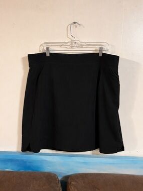 NWT 32 Degrees Cool Black Stretchy Skort Size XXL